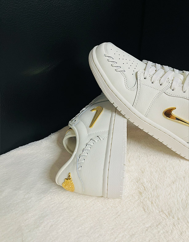 Giày Nike Air Jordan 1 Low Method of Make “Sail Metallic Gold” (w) FN5032-100