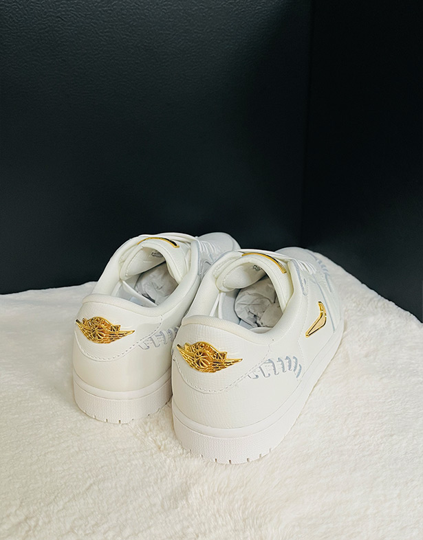 Giày Nike Air Jordan 1 Low Method of Make “Sail Metallic Gold” (w) FN5032-100