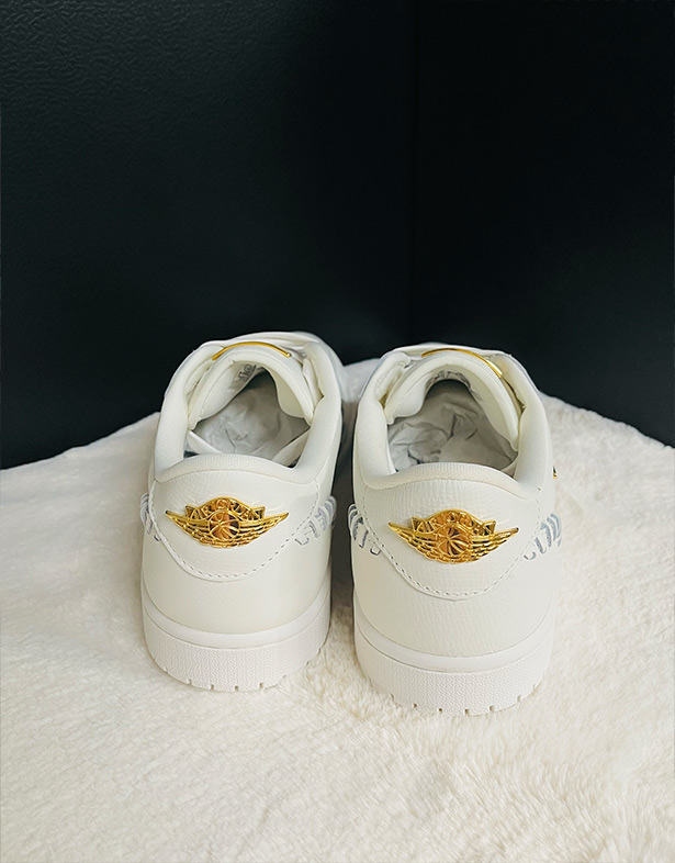 Giày Nike Air Jordan 1 Low Method of Make “Sail Metallic Gold” (w) FN5032-100