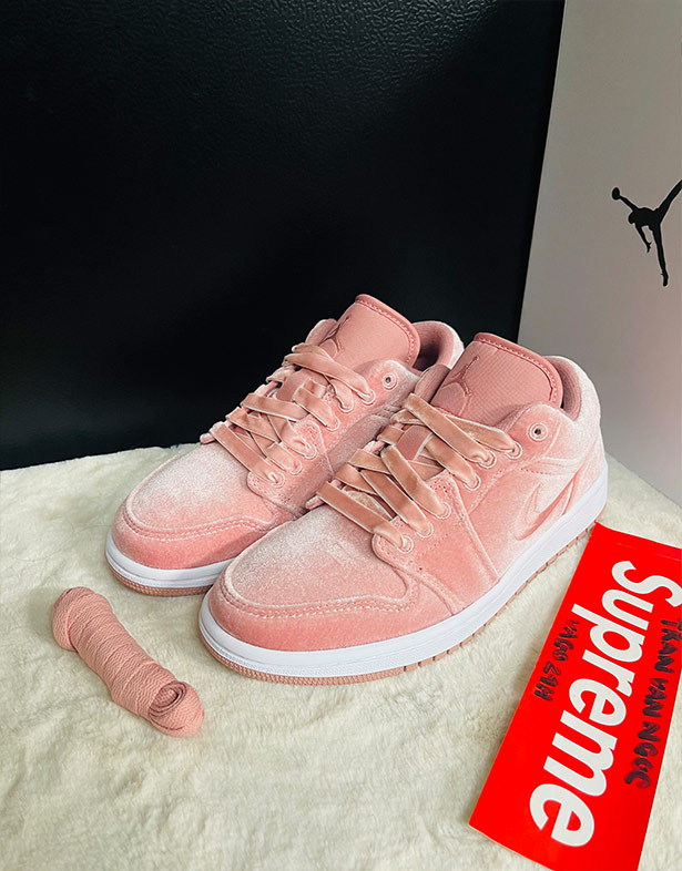 Giày Nike Air Jordan 1 Low “Pink Velvet” (w) DQ8396-600