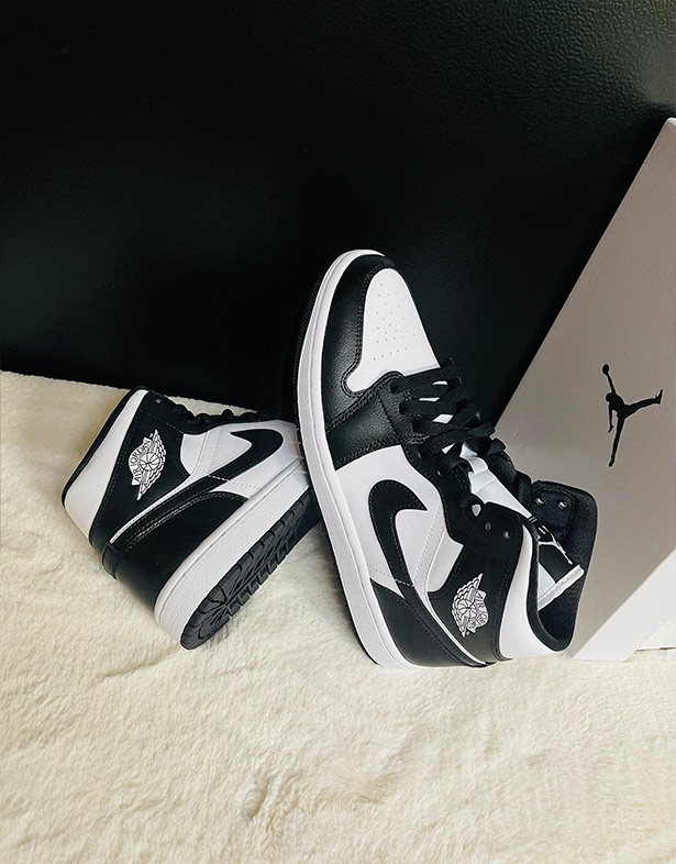 Giày Nike Air Jordan 1 Mid “Panda” (w) DV0991-101