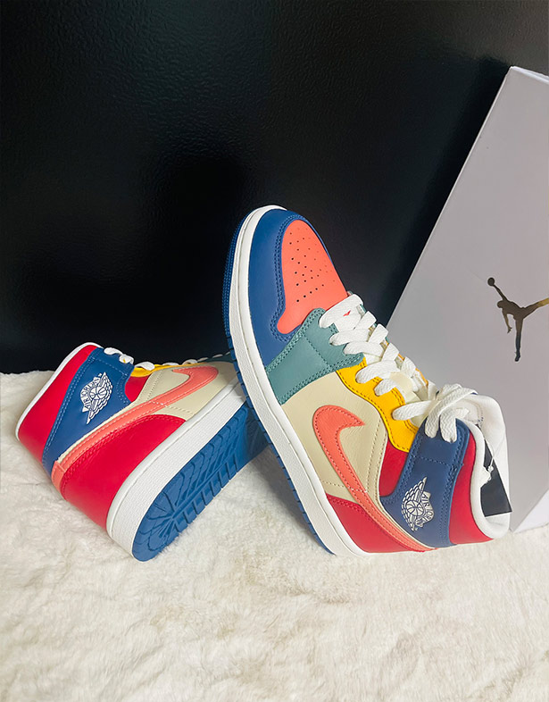 Giày Nike Air Jordan 1 Mid SE “Multi-Color” (w) DN3738-400
