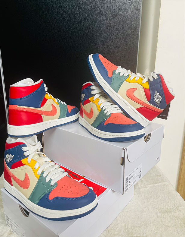 Giày Nike Air Jordan 1 Mid SE “Multi-Color” (w) DN3738-400