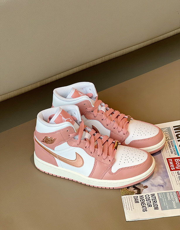 Giày Nike Air Jordan 1 Mid SE “Red Stardust” (w) FB9892-670