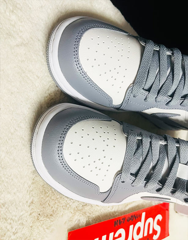 Giày Nike Air Jordan 1 Mid “Grey Sail” (w) BQ6472-115