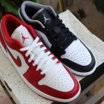Nike Air Jordan 1 Low “Red White” và “Black Medium Grey”