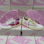 Travis-Scott x Air Jordan 1 Low OG Tropical Shy Pink
