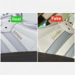 Phân Biệt Giày Samba OG “White Halo Blue” ID2055 - Real và Fake