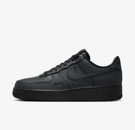 Nike Air Force 1 Low .Swoosh “Dirty Triple Black” HJ9348-001