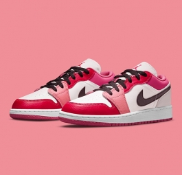 Nike Air Jordan 1 Low GS “Rush Pink” 553560-162