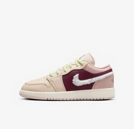 Nike Air Jordan 1 Low SE Gs “Fur Swoosh” FZ3928-200