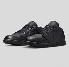 Nike Air Jordan 1 Low “Triple Black” 2022 553558-093