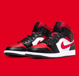 Nike Air Jordan 1 Mid “Bred Toe” 554724-079