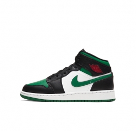 Nike Air Jordan 1 Mid GS “Black Pine Green” 554725-067