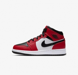 Nike Air Jordan 1 Mid GS “Chicago Black Toe” 554725-069