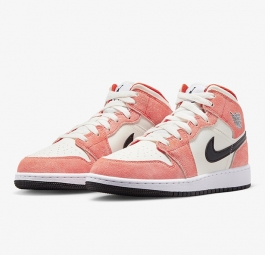 Nike Air Jordan 1 Mid GS “Orange Suede” DV1336-800