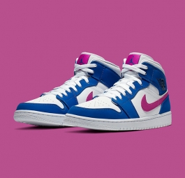 Air Jordan 1 Mid Hyper Royal Hyper Violet