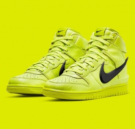 Nike Dunk High x AMBUSH “Flash Lime” CU7544-300