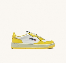 Autry Medalist Leather Low “Yellow White” AULW-WB23