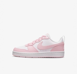 Nike Court Borough Low 2 SE Gs “White Pink Foam” DQ0492-100