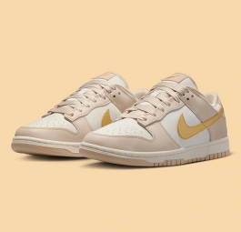 Nike Dunk Low “Gold Swoosh” (w) DX5930-001