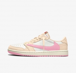 Travis Scott x Air Jordan 1 Low OG “Shy Pink” IQ7604-100