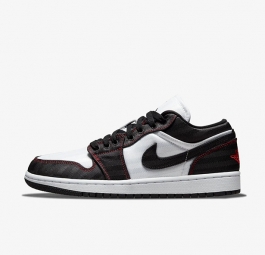 Nike Air Jordan 1 Low SE Utility “White Black Red” (w) DD9337-106