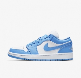 Nike Air Jordan 1 Low “White UNC” (w) AO9944-441