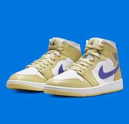 Nike Air Jordan 1 Mid “Lemon Wash” (w) BQ6472-701