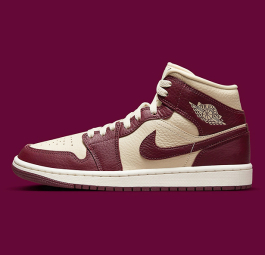 Nike Air Jordan 1 Mid SE Homage “Beach Cherrywood Red” (w) DR0501-200