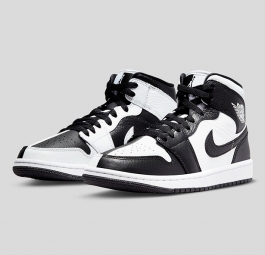 Nike Wmns Air Jordan 1 Mid SE “Homage” Black White DR0501-101