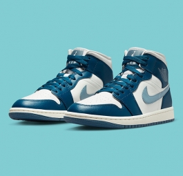 Nike Air Jordan 1 Mid “Sky J French Blue” (w) BQ6472-414