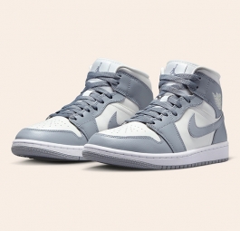 Nike Air Jordan 1 Mid “Grey Sail” (w) BQ6472-115