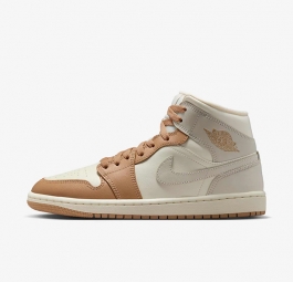 Nike Air Jordan 1 Mid “Tan Toe” (w) BQ6472-118