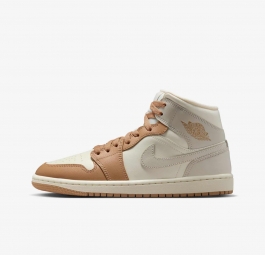 Nike Air Jordan 1 Mid “Tan Toe” (w) BQ6472-118