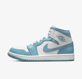 Nike Air Jordan 1 Mid “University Blue 2022” (w) BQ6472-141