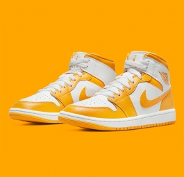 Nike Air Jordan 1 Mid “University Gold” (w) BQ6472-117