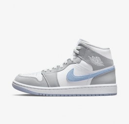 Nike Air Jordan 1 Mid “Wolf Grey Aluminum” (w) BQ6472-105