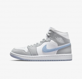 Nike Air Jordan 1 Mid “Wolf Grey Aluminum” (w) BQ6472-105