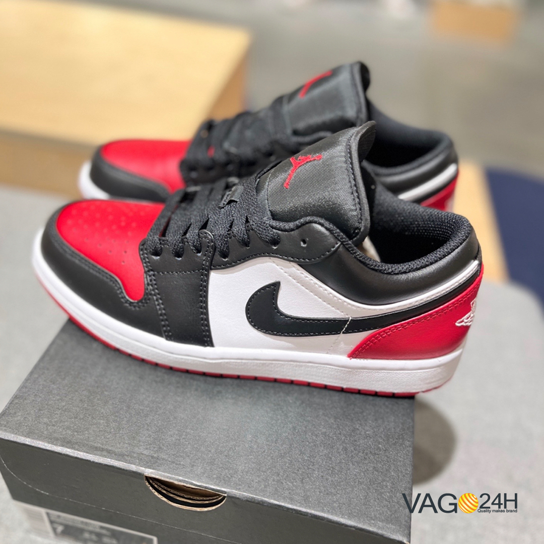 Jordan 1 Low Bred Toe 2023 detail