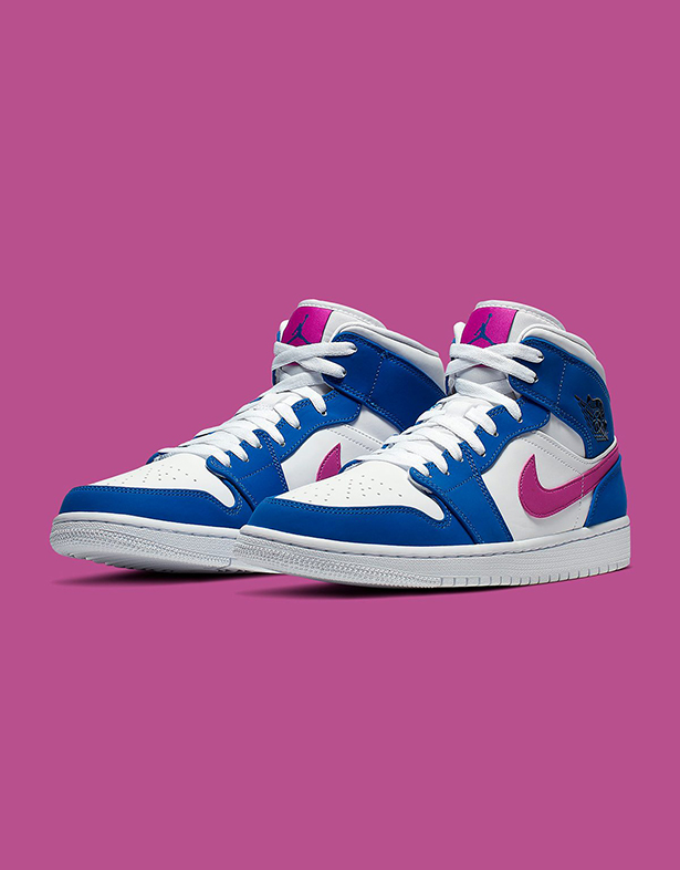 AIR JORDAN 1 MID HYPER ROYAL HYPER VIOLET 554724-451 | VAGO24H