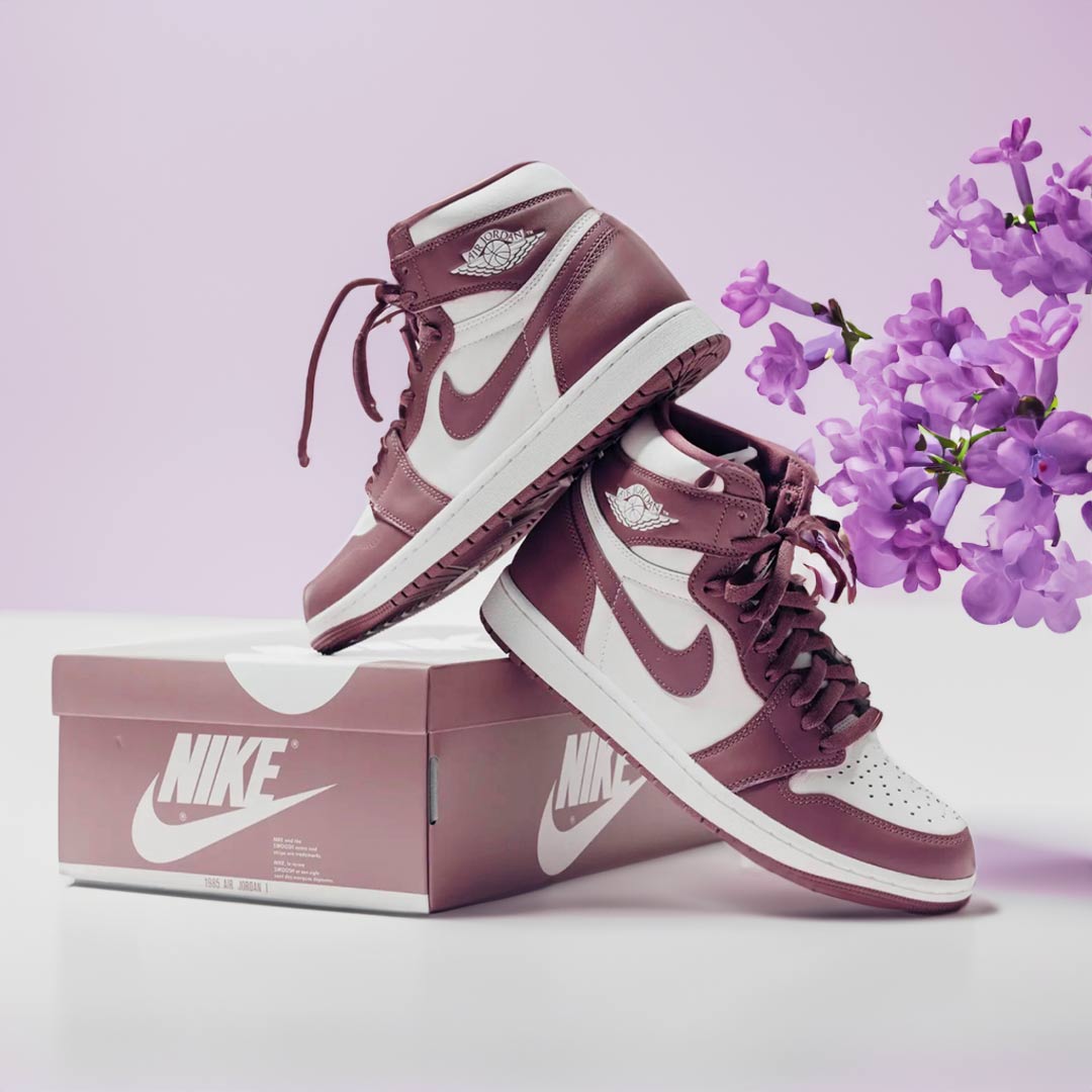 Chiếc Air Jordan 1 “Mauve” có màu sắc trang nhã