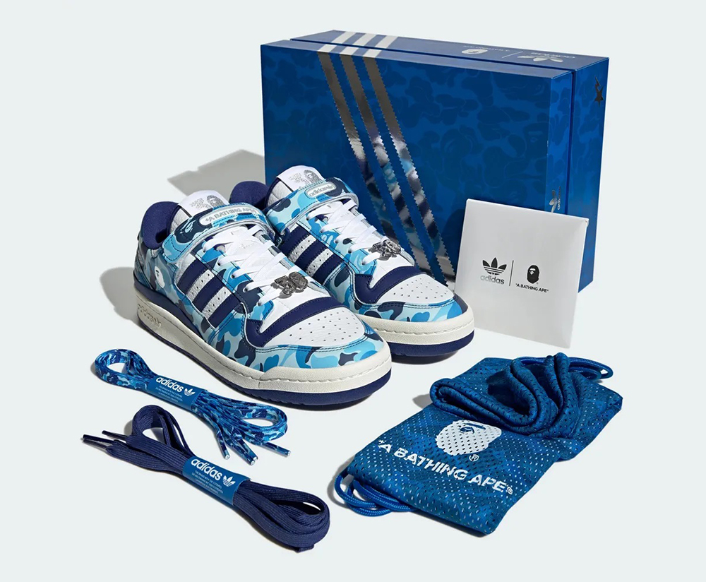 Adidas Forum 84 Low Bape 30th Anniversary Blue