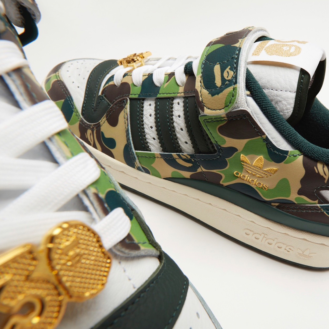 Adidas Forum 84 Low Bape 30th Anniversary Green Camo