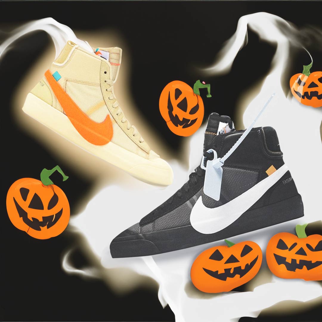 Off-White x Nike Blazer Mid Halloween Orange and Black