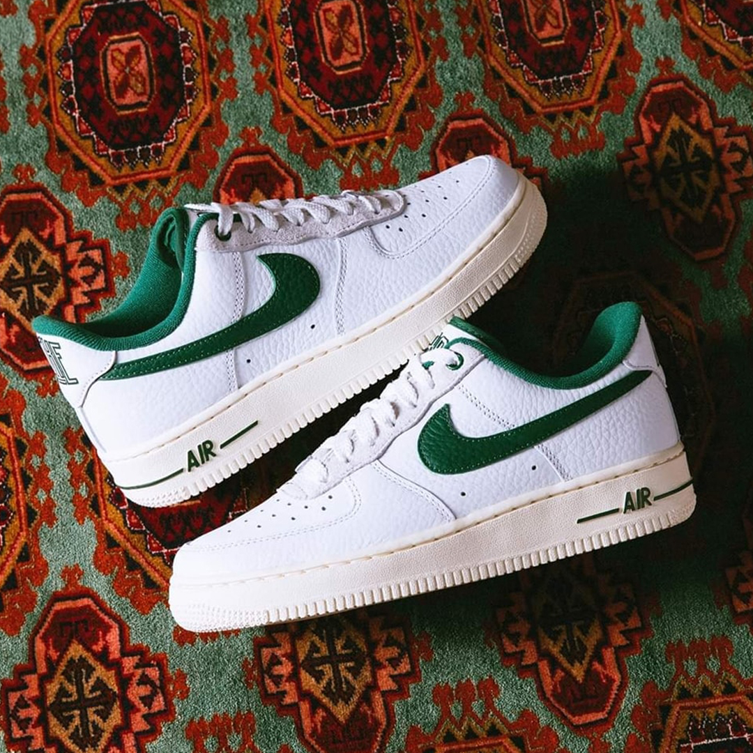 Nike Air Force 1 Low “Summit White” and “Gorge Green”