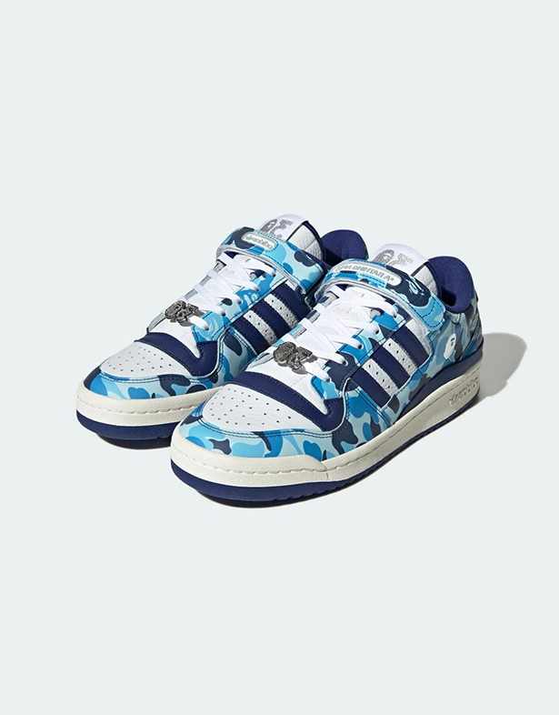 BAPE x Adidas Forum Low 84 “30th Anniversary Blue” ID4772