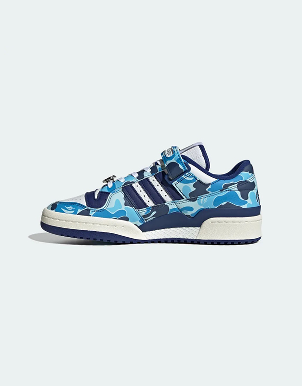 BAPE x Adidas Forum Low 84 “30th Anniversary Blue” ID4772