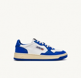 Autry Medalist Leather Low “Blue White” AULM-WB15
